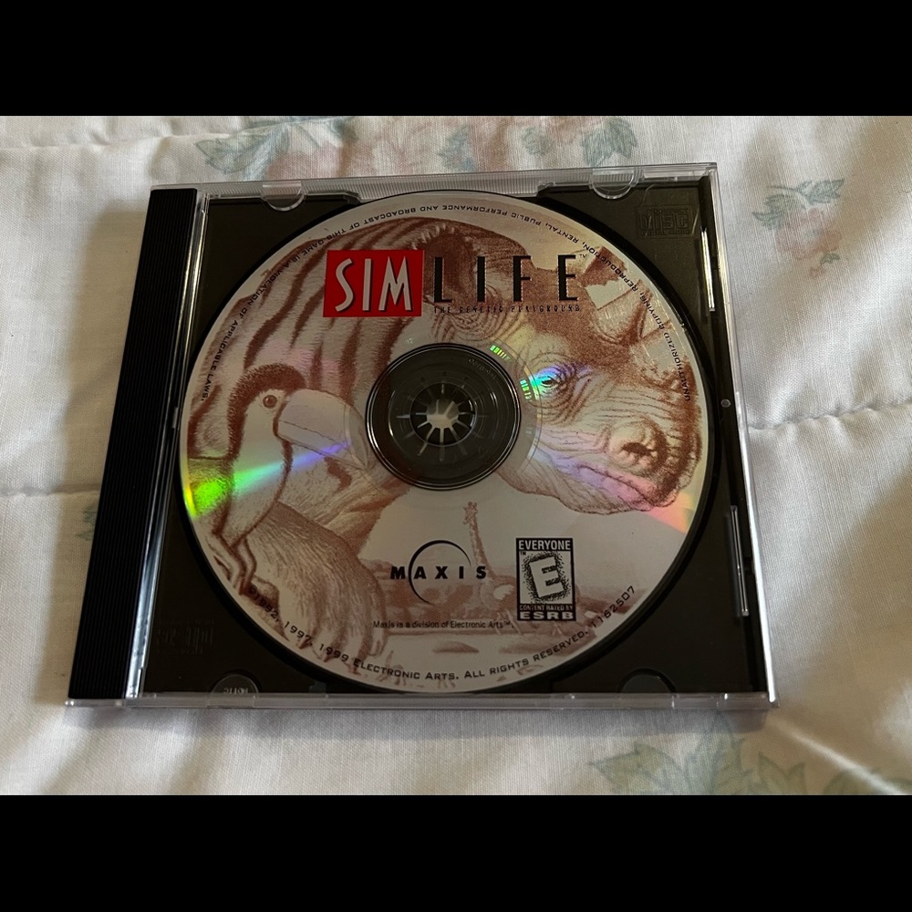 SimLife: The Genetic Playground PC CD-Rom Game - Vintage
